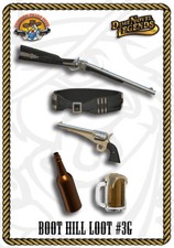 Dime Novel Legends 1:18 scale 4" Boot Hill Loot gear pack 3