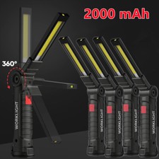 1-6x LED COB Work Light Mechanic Flashlight Lamp USB Rechargeable Torch Magnetic