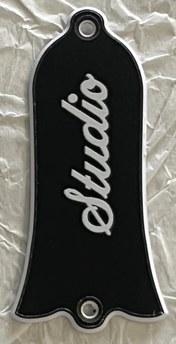 New Great -For Gibson Guitar 2 Holes Truss Rod Cover Les Paul Custom 2 Ply Black