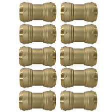 10 Pack XFITTING 2" Push Fit Coupling, 2" Push To Connect Coupling, Lead Free