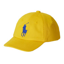 Polo Ralph Lauren Kids Big Pony Cotton Twill Ball Yellow Cap 12-24m