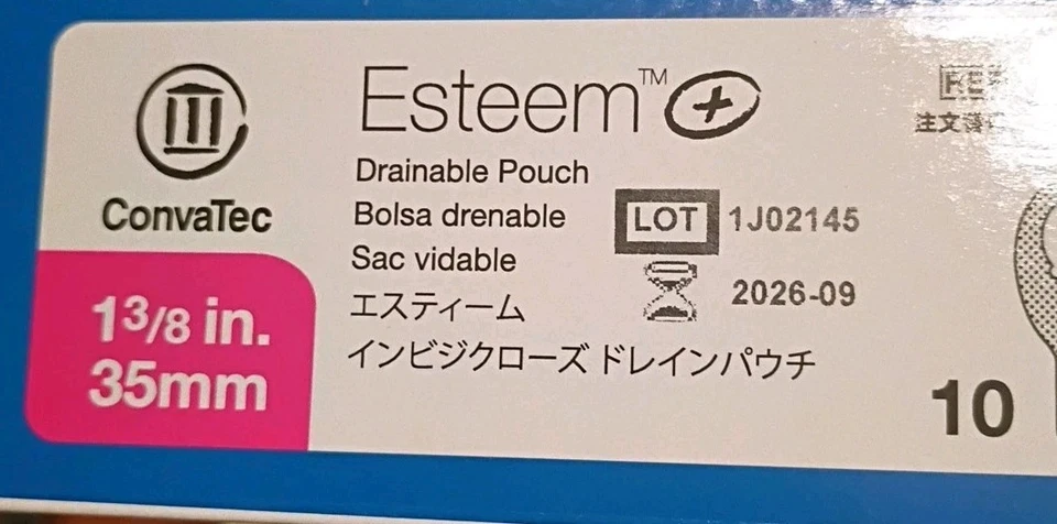 Convatec 416733, Bolsa Esteem + Ostomía, Beige, 10ct/Por Caja Foto 2 de 3