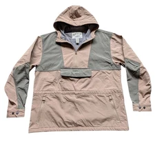 Orvis Lg Clearwater Wading Jacket Fishing Anorak Brown Olive Fleece Lined Shell