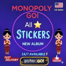 Monopoly Go Stickers 1⭐- 6⭐ (ALL STICKERS AVAILABLE) CHEAPST SUPER FAST 24/7
