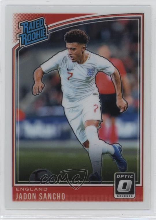 2018-19 Panini Donruss Rated Rookie Optic Jadon Sancho #189 07i7