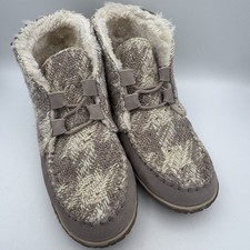 Minnetonka Moccasin Torrey Pile-Lined Slippers Ankle Boots Women  s Size 8