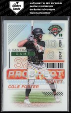 2024 Panini Prospect Edition Cole Foster 94 Silver Holo | San Francisco Giants
