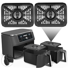 Image of GWYXC Air Fryer Grill Plate for Ninja Foodi AF500UK 9.5L AF400UK, Black