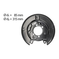 AIC Abdeckblech Ankerblech FüR Nissan Juke Cube Qashqai X-TRAIL Hinten Rechts