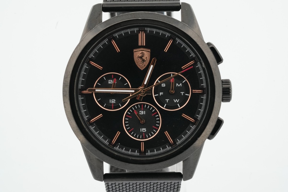 Scuderia Ferrari Men's Black Chronograph SF.56.1.34.0665 Quartz