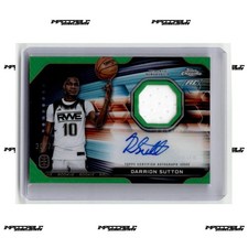 2023-24 Topps Chrome OTE - Green #RJA-DS Darrion Sutton Rookie Patch Auto /75