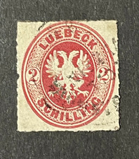 Altdeutschland Lübeck Michel Nr. 10 gestempelt - bitte lesen