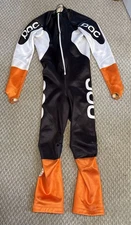 POC GS Junior Race Ski Suit Downhill Padded Neoprene Size 150 Small Has Wear