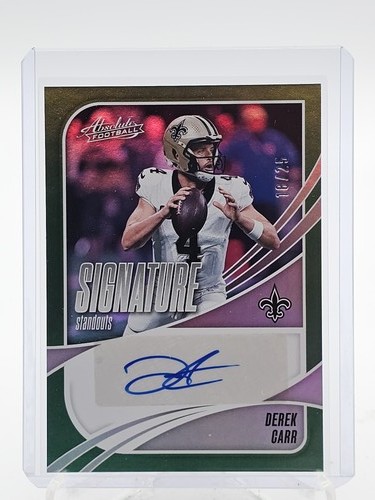 2025 Panini Absolute Derek Carr Green (RAW)