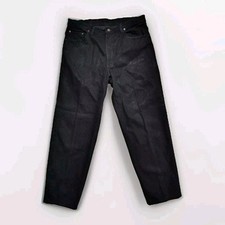 Vintage 90s 550 Levi's Black Faded Jeans Men's 40x32 Relaxed Fit Made in USA