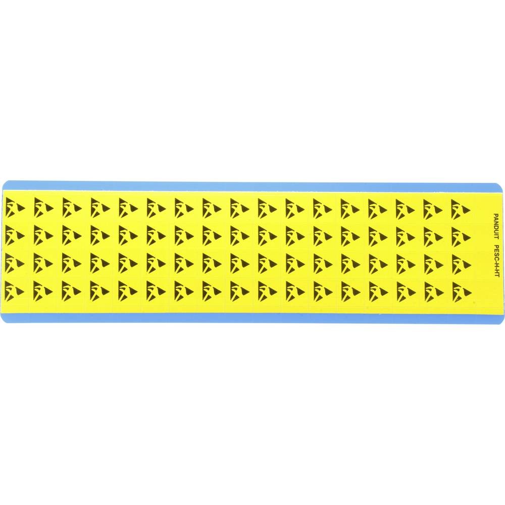 Panneau ESD Panduit PESC-H-HT pour signalisation des zones de décharge électrostatique 100x50mm