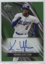 2024 Topps Chrome Black Green Refractor /99 Kenny Lofton #CBA-KL Auto 1v1
