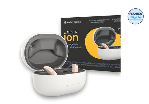 Audien ION Rechargeable BTE Hearing Aid No Prescription Needed Certified Refurb