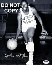 Earl Lloyd DETROIT PISTONS Signed Autographed REPRINT 8x10 Photo RP