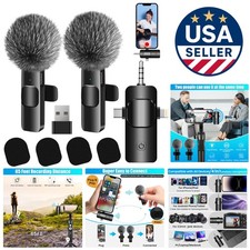 Rechargeable Wireless Lavalier Mic with Smart Noise Cancellation for Vlogging