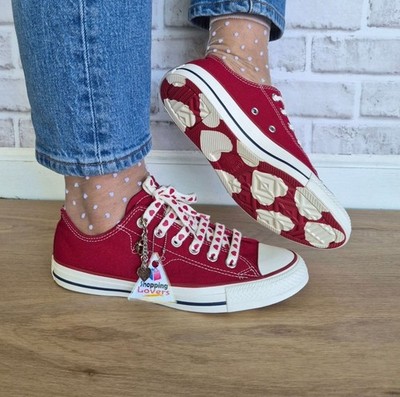  Converse Chuck Taylor Valentine's Day Low 7.5 Womens shoes Sneaker Red A19057C