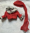 New ListingVintage 1965 Barbie Matinee Fashion #1640 Red Hat & Jacket Only