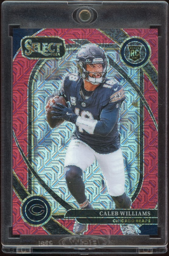 2024 Panini Select Caleb Williams Rookie Red /49 #216 Chicago Bears