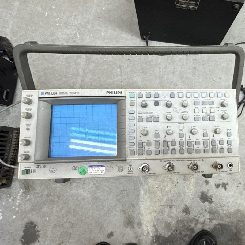 Philips PM3394 200MHz 200MS/s 4-Channel DSO 8-bit Portable Oscilloscope
