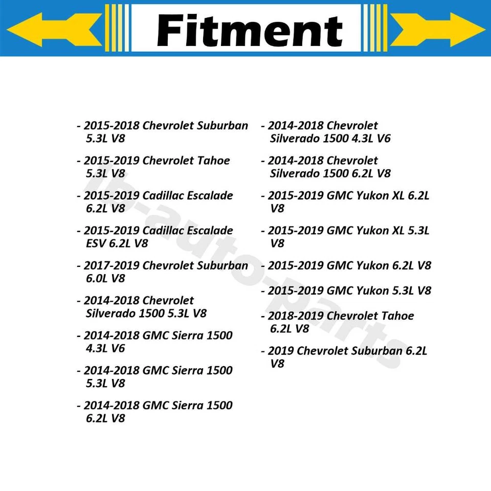 4 X передние внутренние внешние концы анкерного стержня для Chevrolet Silverado 1500 2014-2018 - Изображение 2 из 4