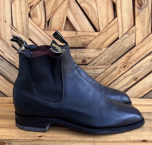 Rm williams Craftman Black Leather Comfort Chelsea Boots Size UK 7.5 H /US 8.5 - Picture 4 of 14