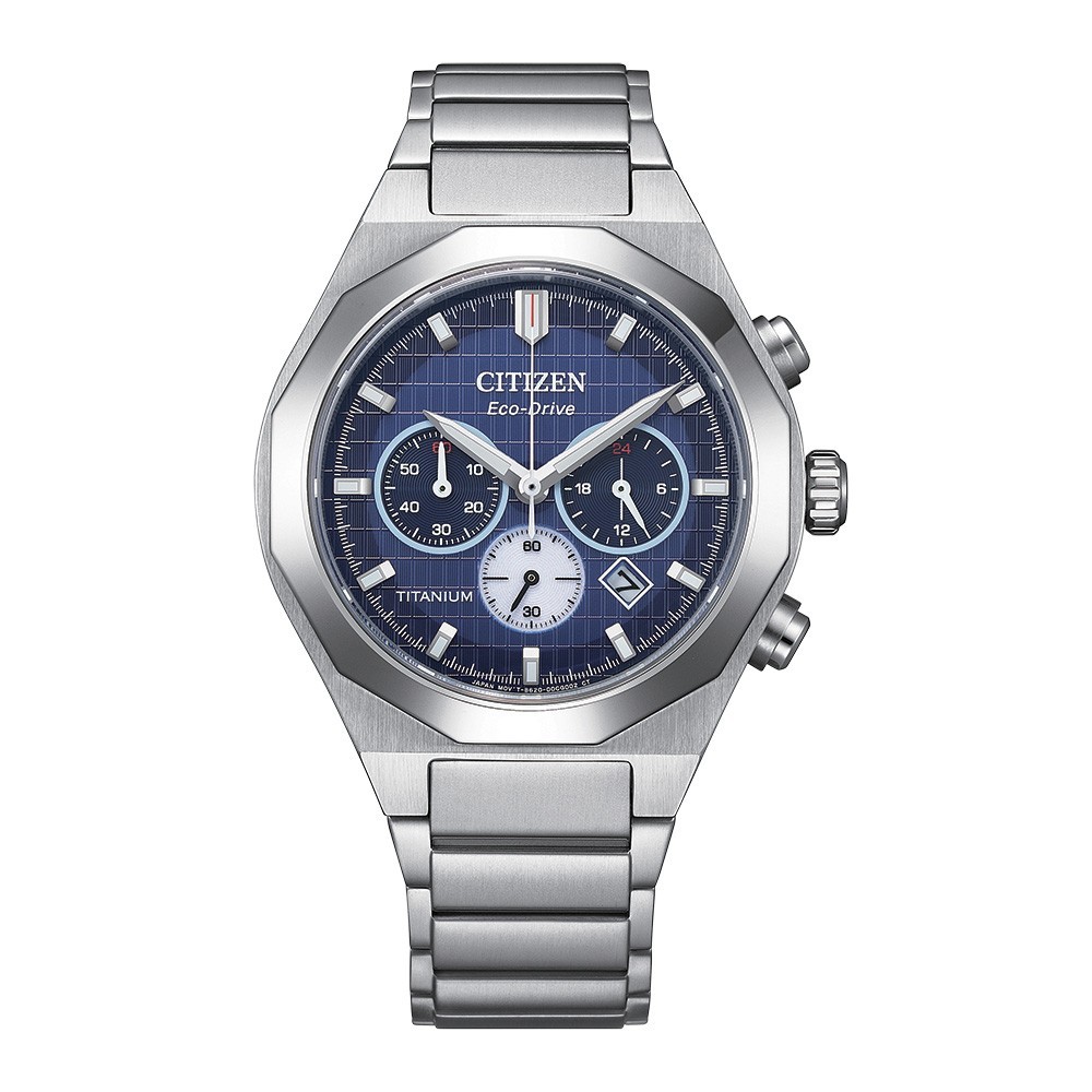 Citizen Men's Chronograph Date Window Silver Eco-Drive Watch 41MM