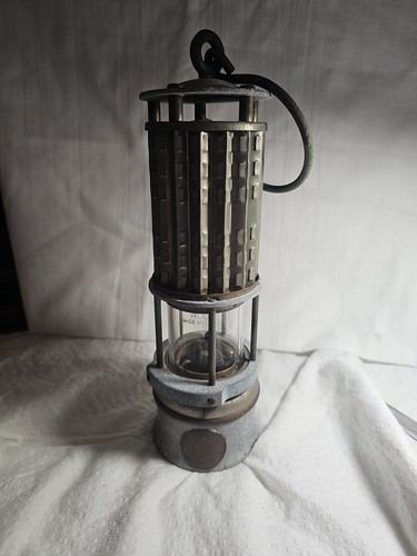 Antique Miners Flame Safety Lamp  WOLF SAFETY CO Pittsburgh Bureau Of Mines