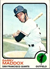 Garry Maddox 1973 Topps #322 Rookie San Francisco Giants