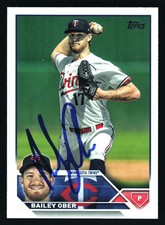 Bailey Ober Minnesota Twins IP Signed Autographed 2023 Topps Update #US301