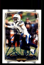 Signed Football Card Auto Eric Weddle 2014 Topps #206 San Diego Chargers