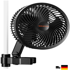 Grow Ventilator mit Clip 10 Stufen EC Motor Oszillierend Timer