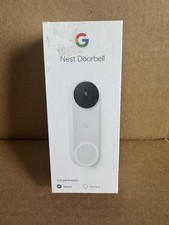 Timbre Google Nest con cable, 2da generación con cable video timbre cámara blanco nuevo