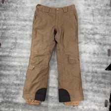 Columbia Womens Titanium Omni Tech Pants Size S Brown Waterproof Ski Snowboard