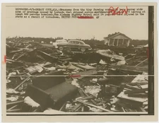 Greasy Cove, Alabama Tornado Gallant Unincorporated 1957 Vintage Press Photo