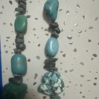 block turquoise beaded necklace — photo 4