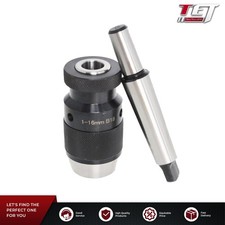 Keyless Precision Self Tighten Lathe Drill Chuck & Taper Arbor MT3-B18 1-16m