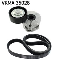 SKF Keilrippenriemensatz VKMA 35028 für OPEL TIGRA MERIVA AGILA CORSA ASTRA S07