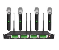 GTDaudio 4x800 Channels UHF Diversity Wireless Cordless Microphone System 787H