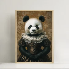 Panda Lady Print