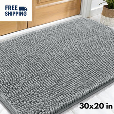 Indoor Entryway Door Mat Absorbent Non-Slip Washable Microfiber Carpet Rug