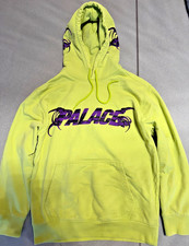PALACE - LIMITED lime green Tri-Me Hood with purple graphic - S
