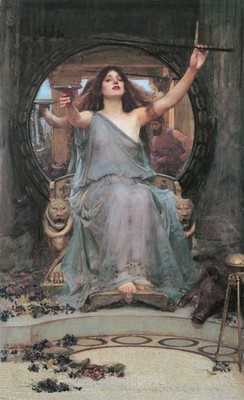 Circe Offering Cup to Ulysses Vintage 1891 Art Reprint Wall Art