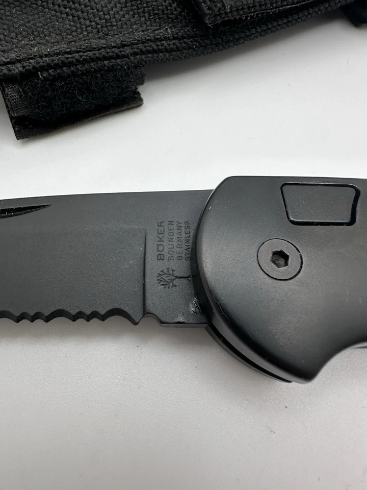 Carpeta manual vintage Boker 7107B Top Lock II (Solingen-Alemania) como nueva con funda Foto 3 de 4