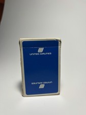 United Airlines Vintage Collectible Playing Cards Blue Deck Airline Memorabilia