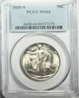1939-S Walking Liberty Half Dollar - PCGS MS66 - Beautiful White GEM  Old Holder